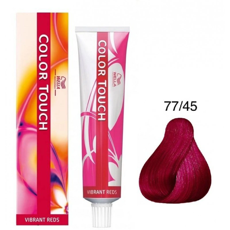 Wella Color Touch Hajszínező - 77/45 60ml Medium Blonde Intensive Red Magogany képe 1